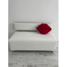 Sofa bench in the salon, office, shop, in a cafe, in the corridor, on the balcony and loggia, in front. Sofa