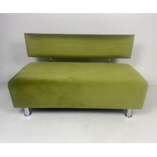 Sofa velor bench in the salon, in the office, in the shop, in the cafe, on the balcony and loggia, in front. Sofa
