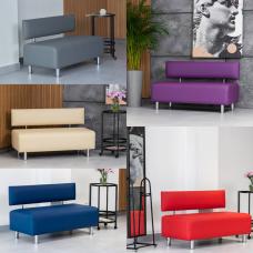 Sofa bench in the salon, office, shop, in a cafe, in the corridor, on the balcony and loggia, in front. Sofa