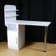 Manicure table with shelves and curbstone