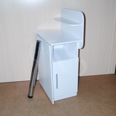 Folding manicure table with one shelf
