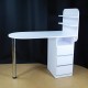Manicure table with shelves