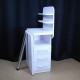 Manicure table with drawers and shelves