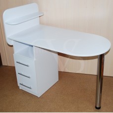 Table manicure folding with a shelf for varnishes