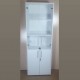 Display cabinet with glass