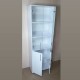 Display cabinet with glass