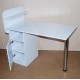 Folding manicure table with one shelf