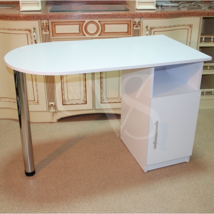 One-pedestal manicure table without shelf