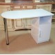 One-pedestal manicure table without shelf