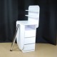 Manicure table with shelves