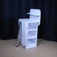 Manicure table with shelf