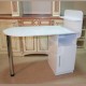 Manicure table with one shelf