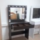Make-up table, illuminated make-up mirror