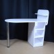 Manicure table with shelf