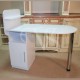 Manicure table with one shelf