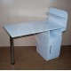 Folding manicure table with one shelf