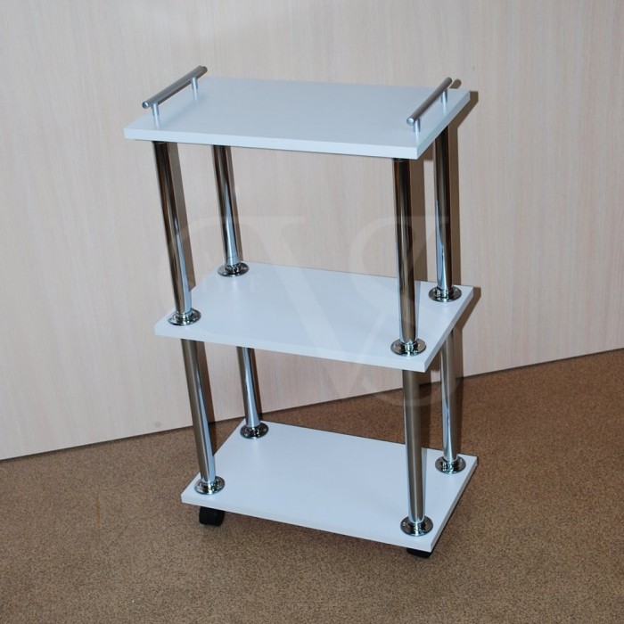 Cosmetic trolley on wheels