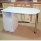 One-pedestal manicure table without shelf