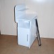Folding manicure table with one shelf
